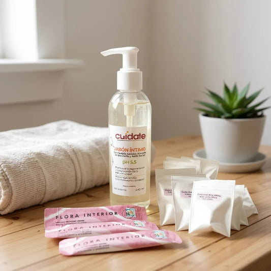 Pack Anti-Cándida 1 – 7 sobres Probióticos + 7 Óvulos + 1 Jabón Íntimo Antimicótico
