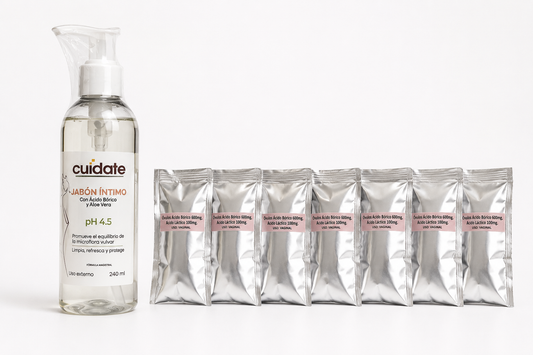 JABON INTIMO + 7 OVULOS DE ACIDO BORICO + ACIDO LACTICO