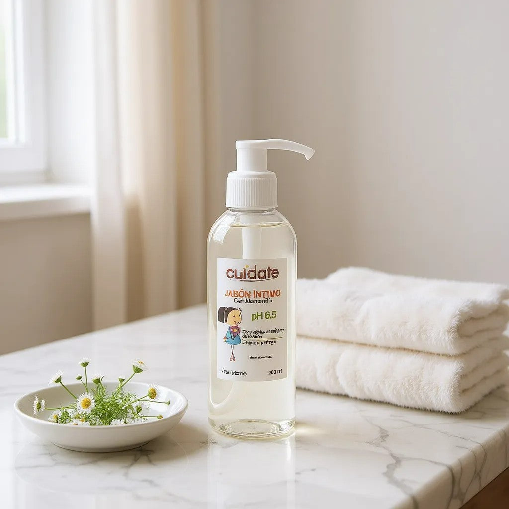 Jabón Íntimo para Niñas – Manzanilla y pH 6.5 (240 ml)