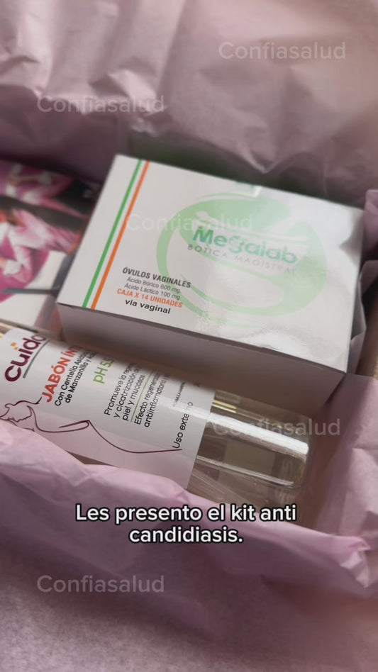 Pack anti-cándida 2 - 7 Sobres de Probióticos + 14 Óvulos + 1 Jabón Íntimo